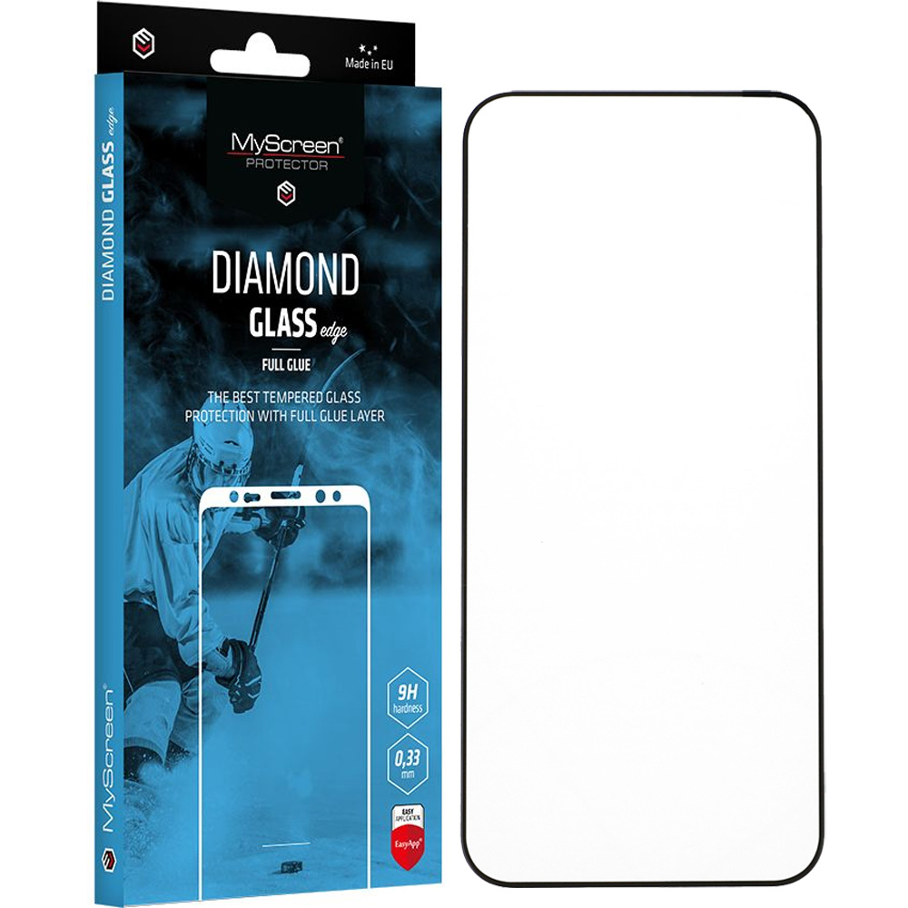 Szkło MyScreen Diamond Glass Edge Full Glue do Google Pixel 10 Pro XL / 9 Pro XL, czarna ramka